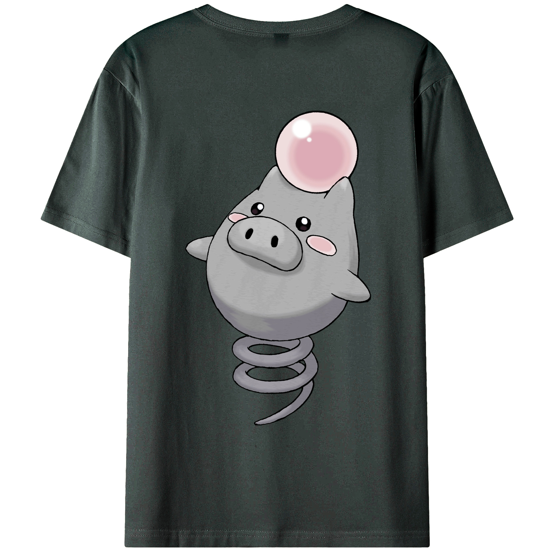 （画像用） ポケットモンスター Pokémon 綿100％ メンズ半袖Tシャツ（バックプリント） 通気性